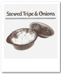 Stewed tripe and onions